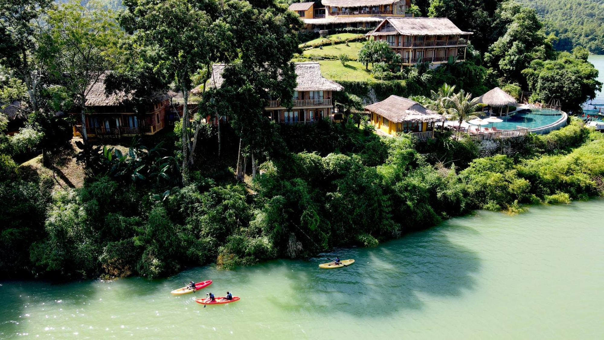 Mai Chau Hideaway Lake Resort Buitenkant foto